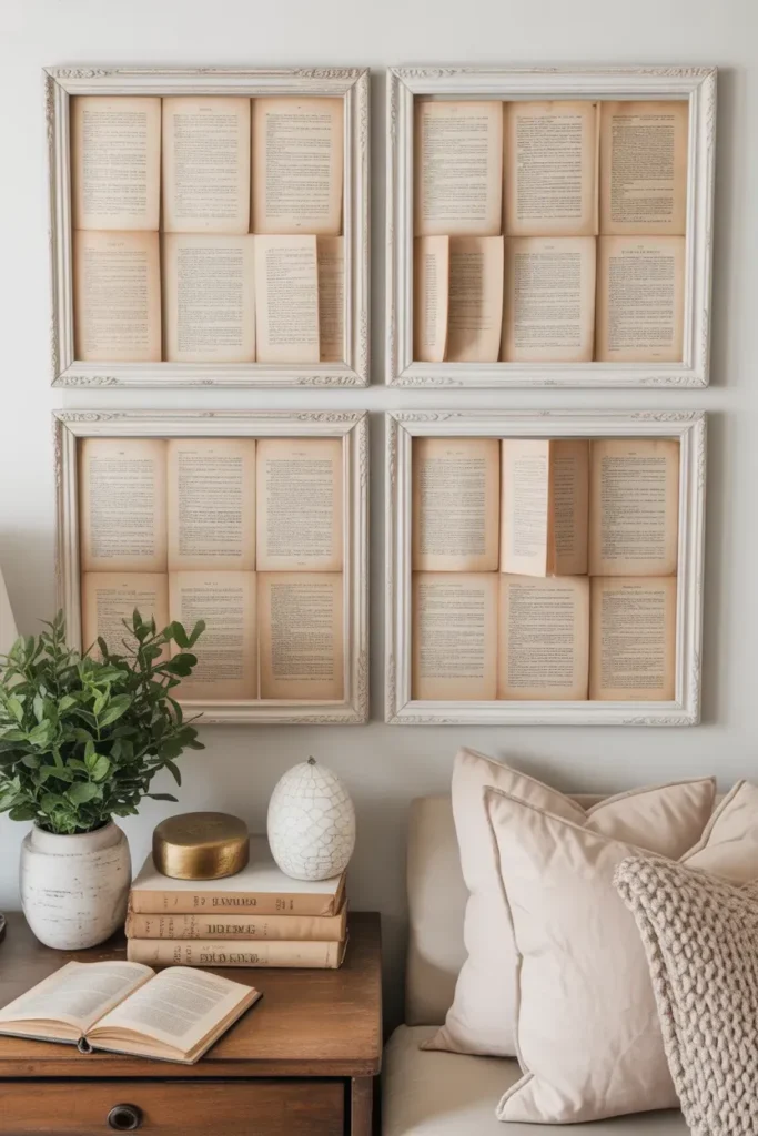 Book Page Crafts