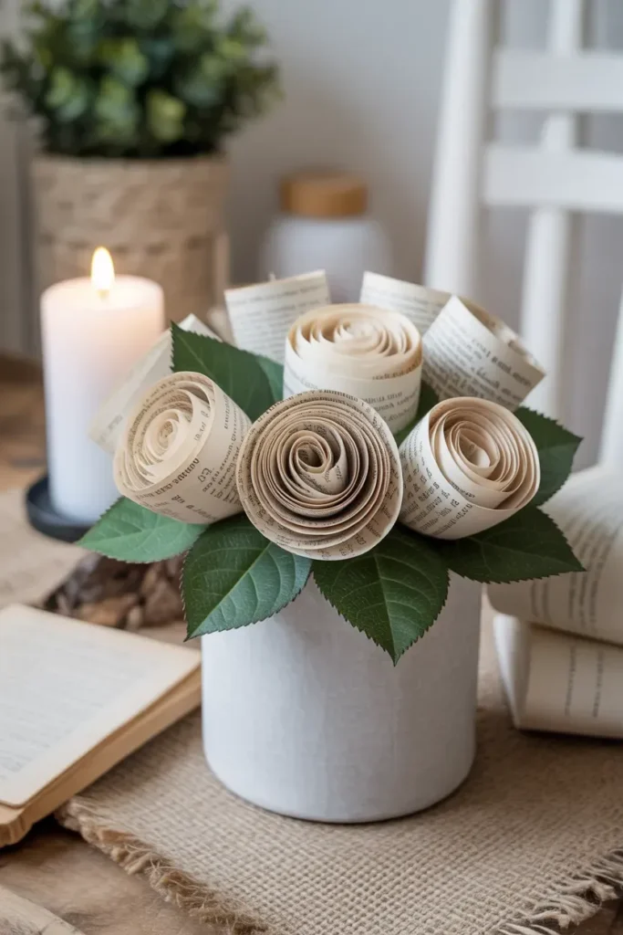 Book Page Crafts