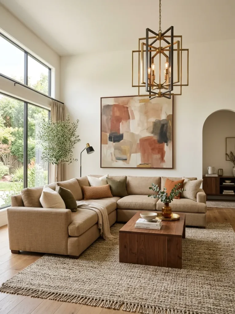 Tan Sofa Living Room