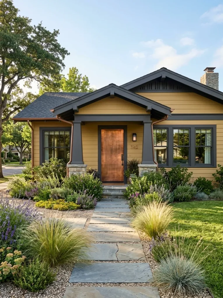 Yellow House Exterior Color Combinations