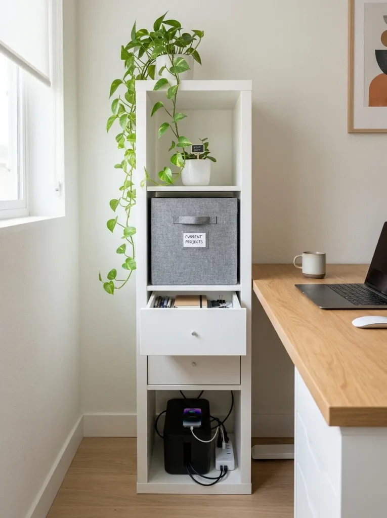 KALLAX Desk Storage Hacks