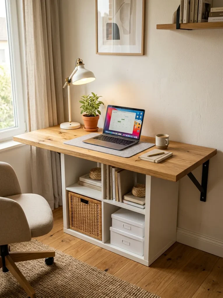 KALLAX Desk Storage Hacks