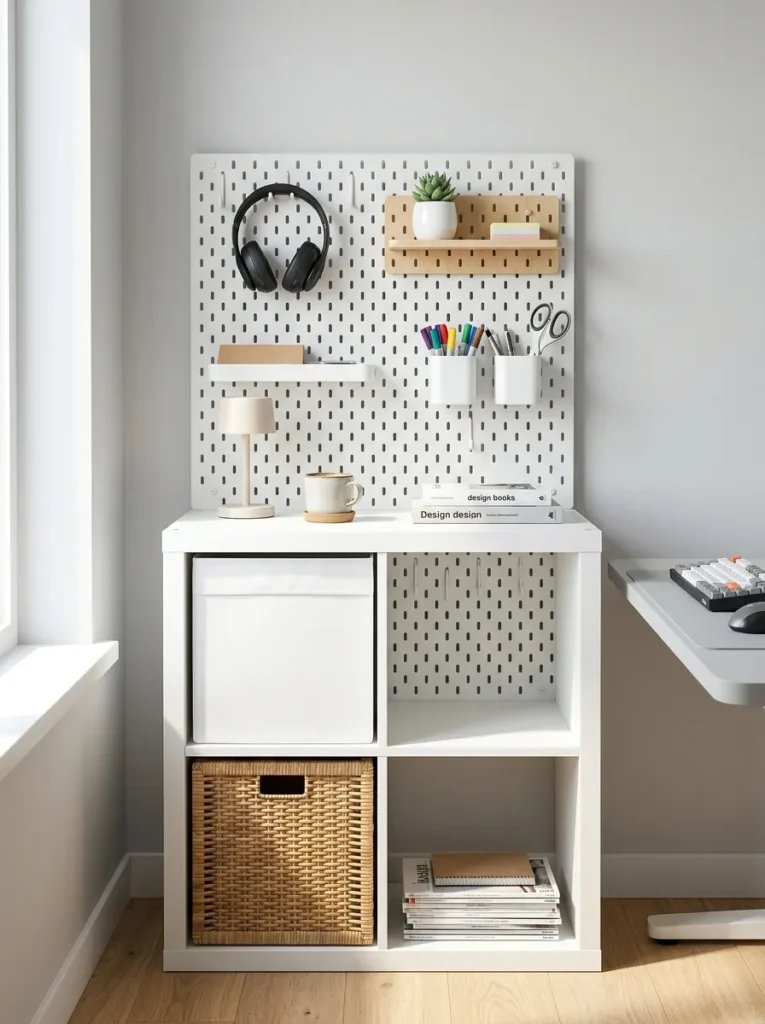 KALLAX Desk Storage Hacks