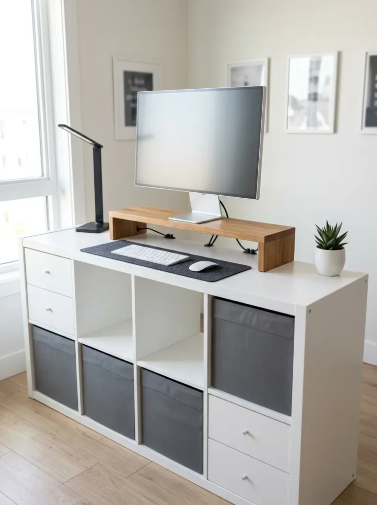 KALLAX Desk Storage Hacks