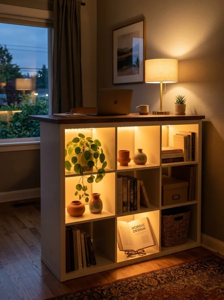KALLAX Desk Storage Hacks