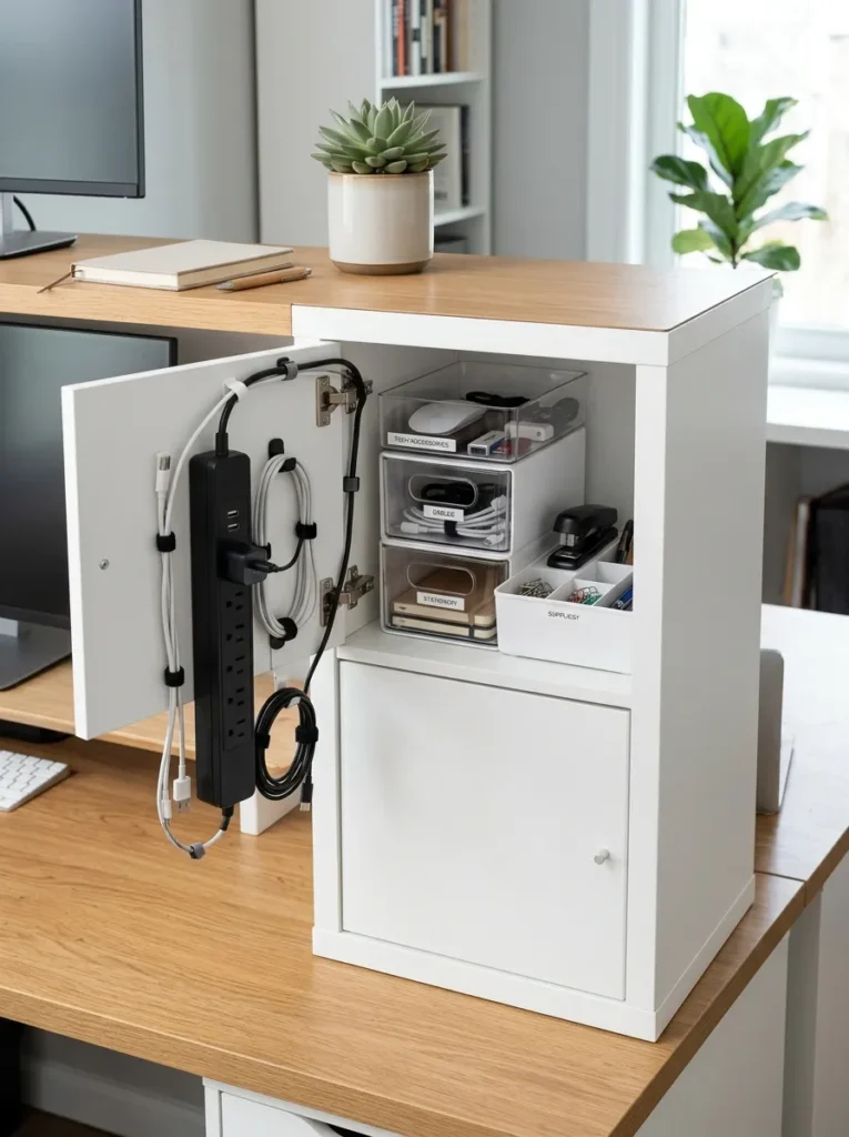 KALLAX Desk Storage Hacks