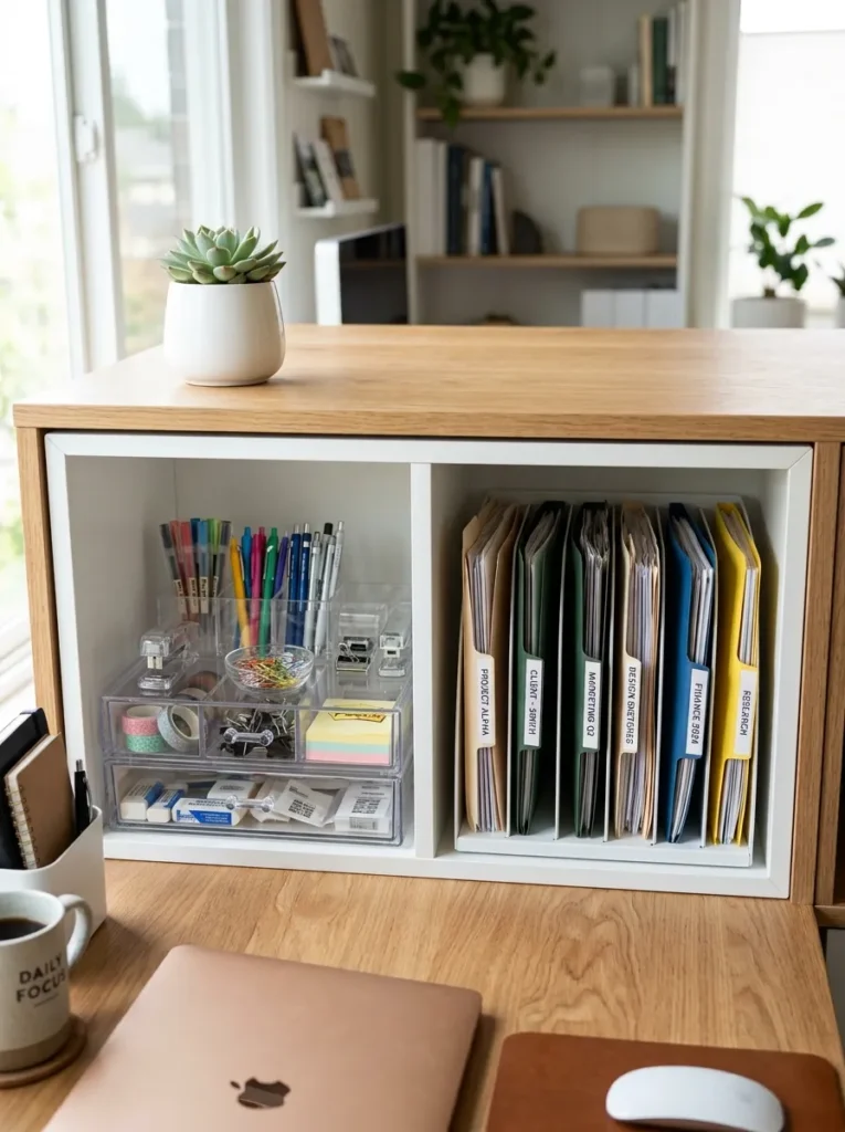 KALLAX Desk Storage Hacks
