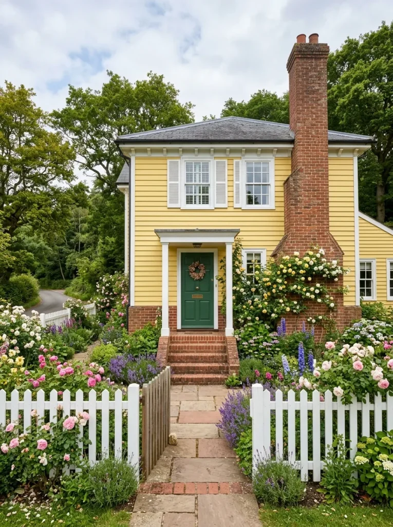 Yellow House Exterior Color Combinations