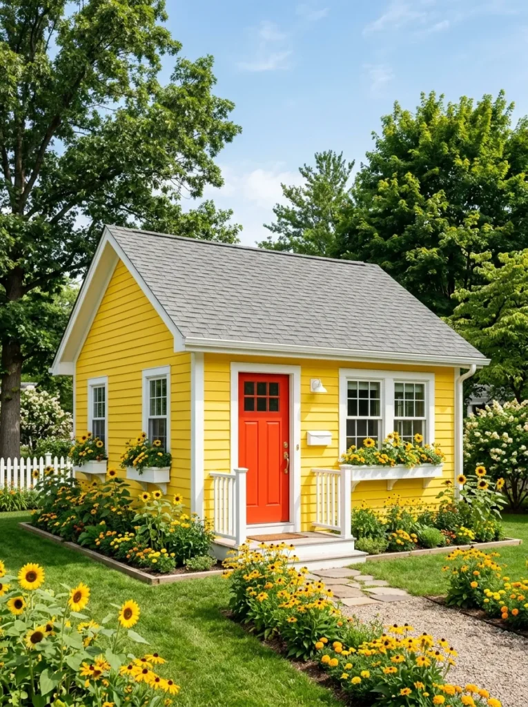 Yellow House Exterior Color Combinations