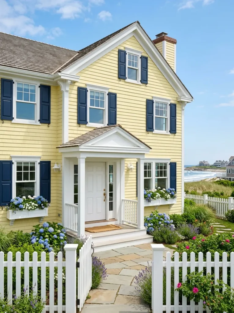 Yellow House Exterior Color Combinations