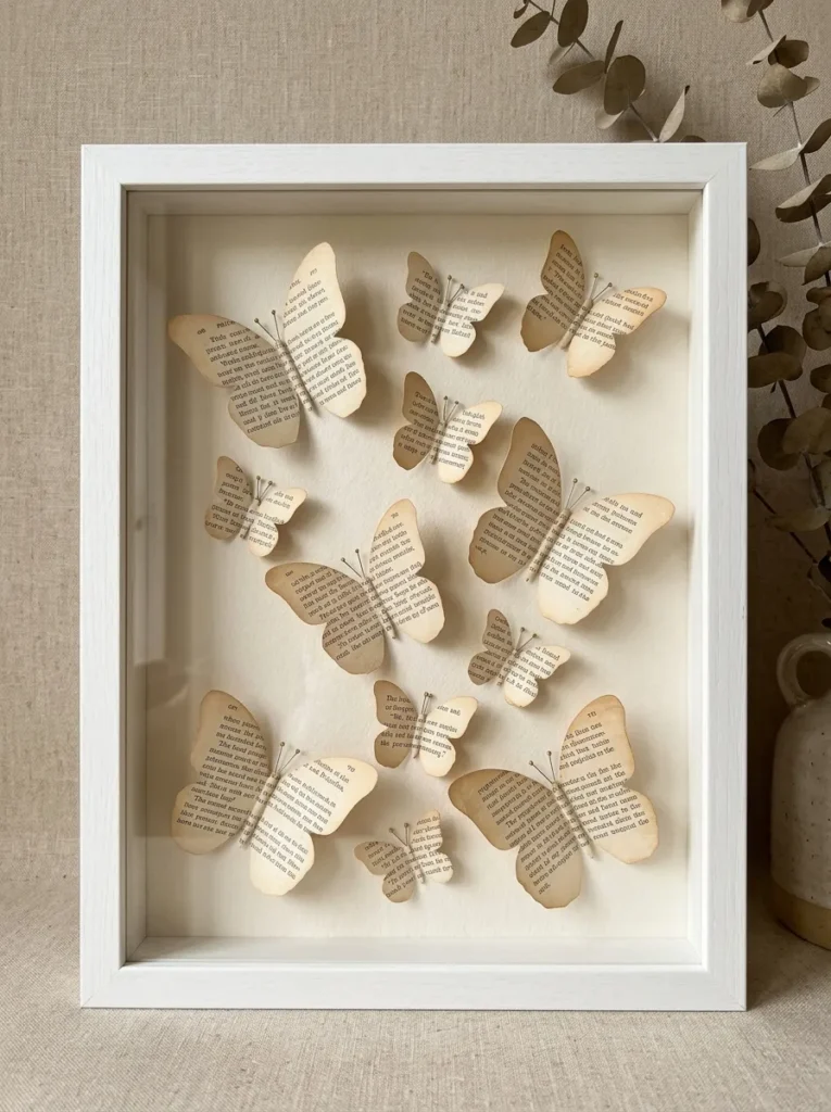 Book Page Craft Ideas