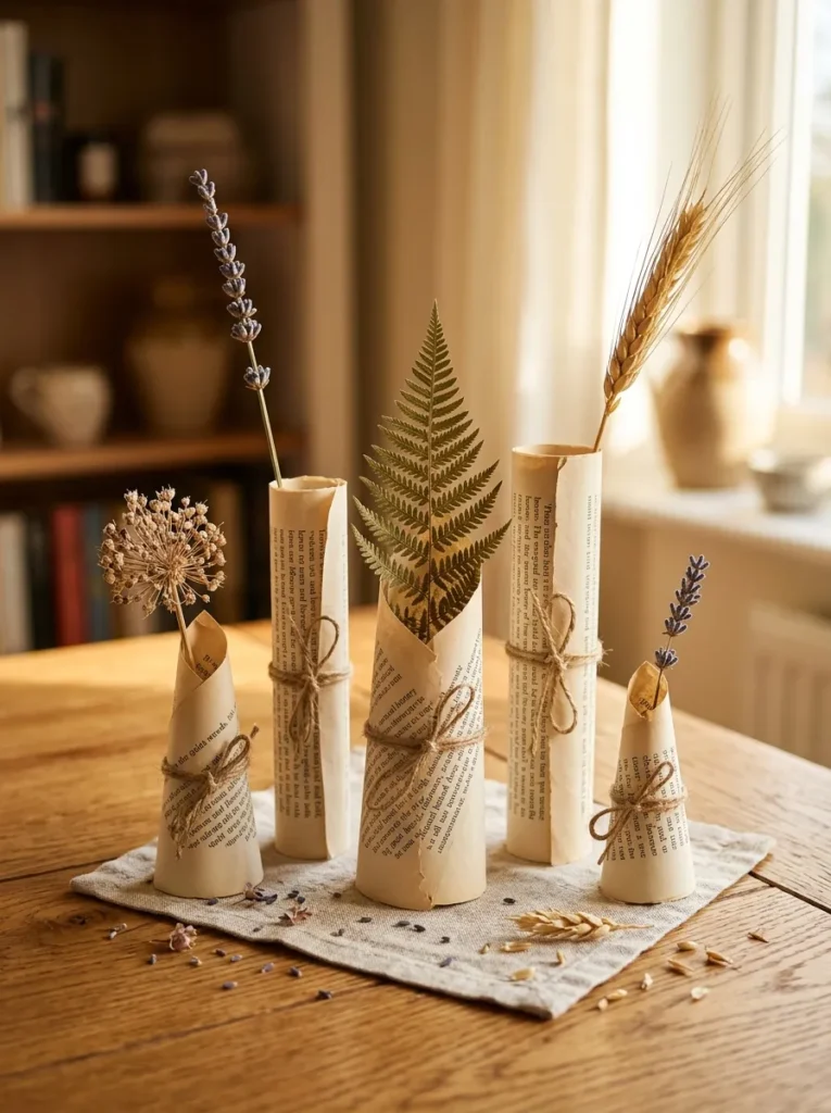 Book Page Craft Ideas