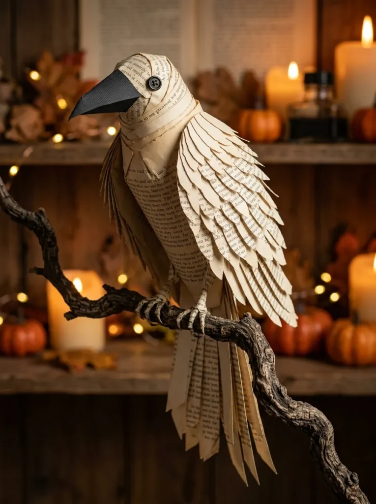 DIY Halloween Book Page Crafts