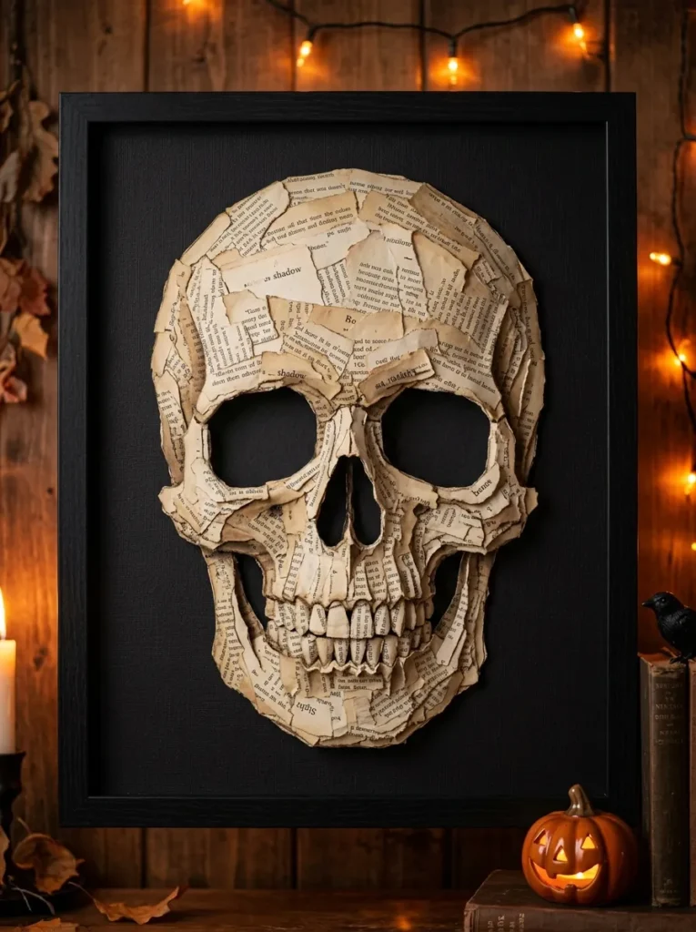 DIY Halloween Book Page Crafts