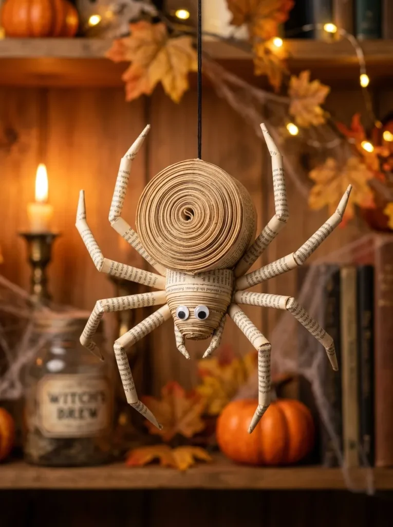 DIY Halloween Book Page Crafts