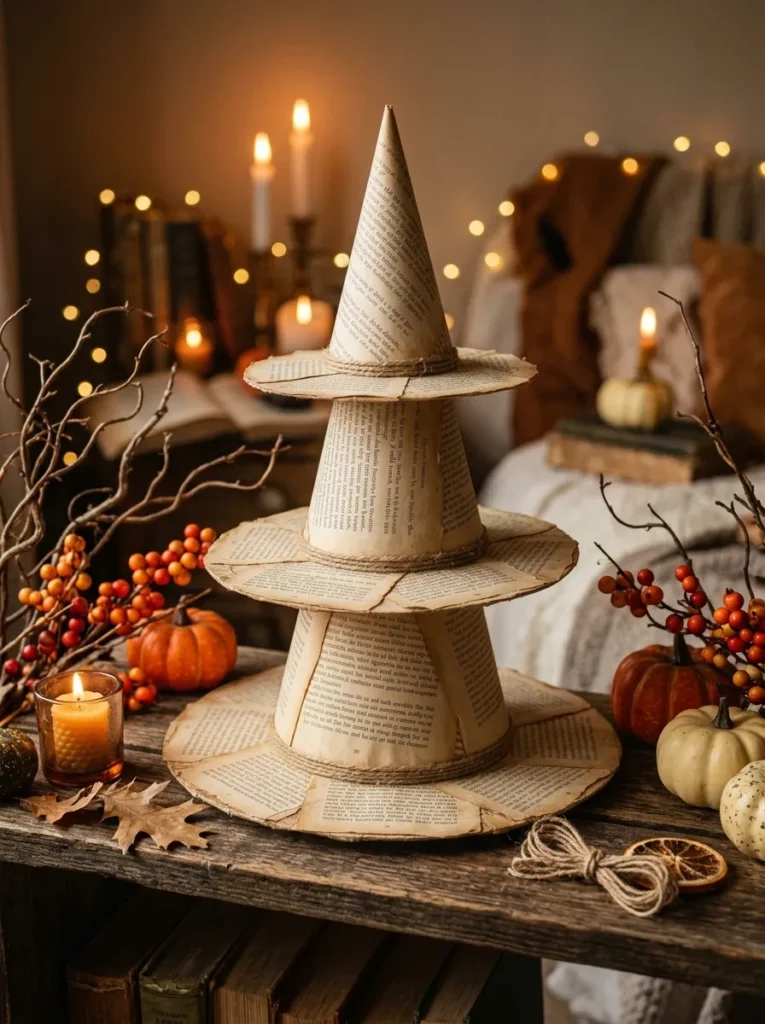 DIY Halloween Book Page Crafts