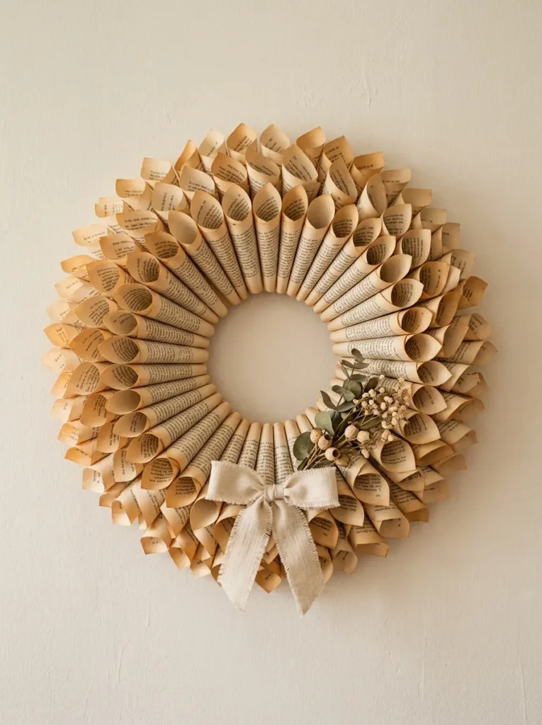 Book Page Craft Ideas