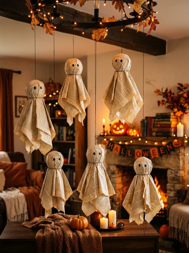 DIY Halloween Book Page Crafts