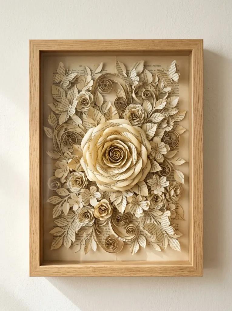 Easy Book Page Crafts