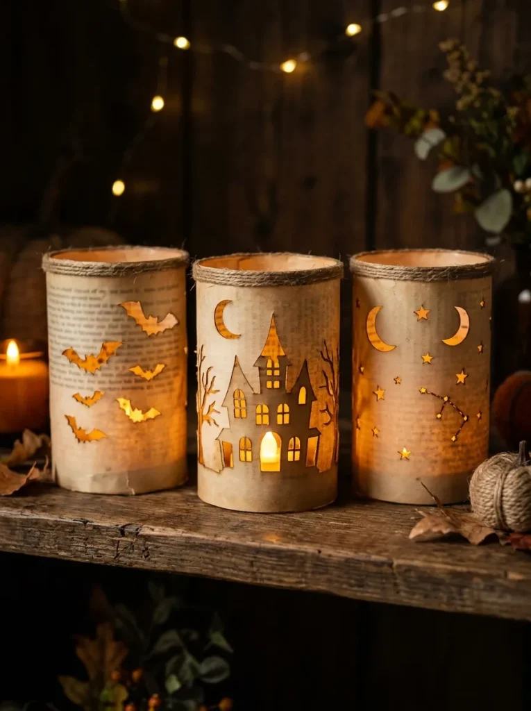 DIY Halloween Book Page Crafts